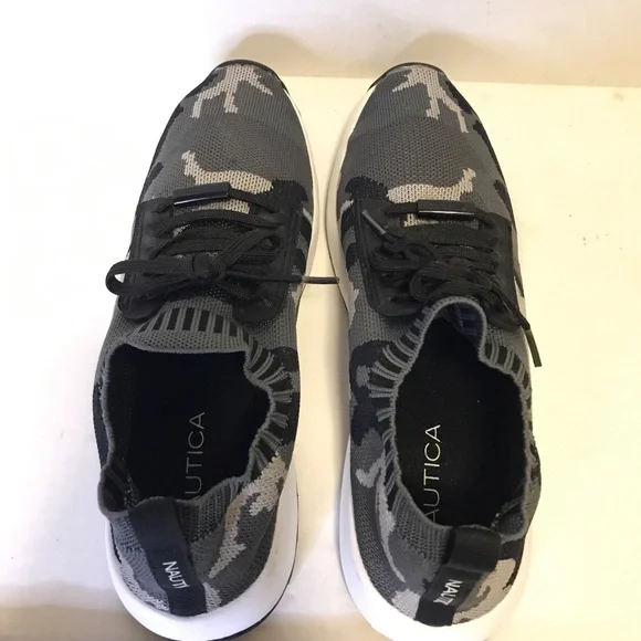 Nautica Slip On Knit Camouflage Sneakers Women Sz 9.5 Great Condition - Picture 4 of 14